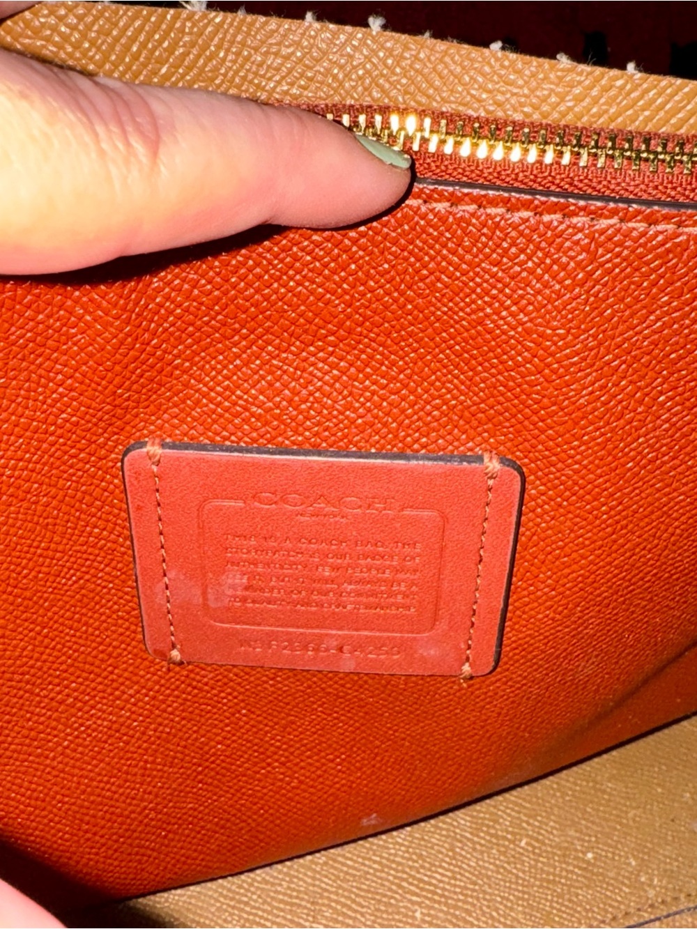 Coach Beige Signature leather Crossbody with Chalk Trim - Picture 4 of 4